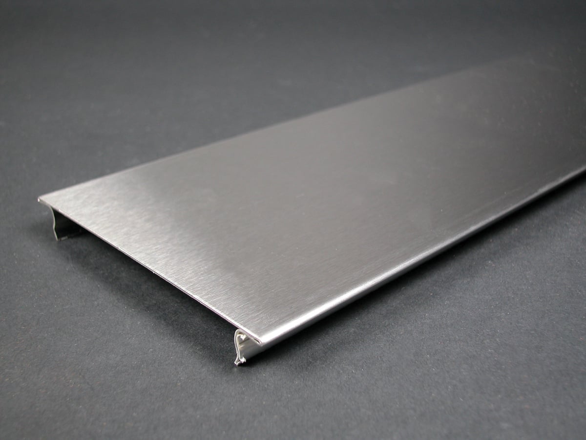 Raceway Cover; Stainless Steel, #4 Brushed