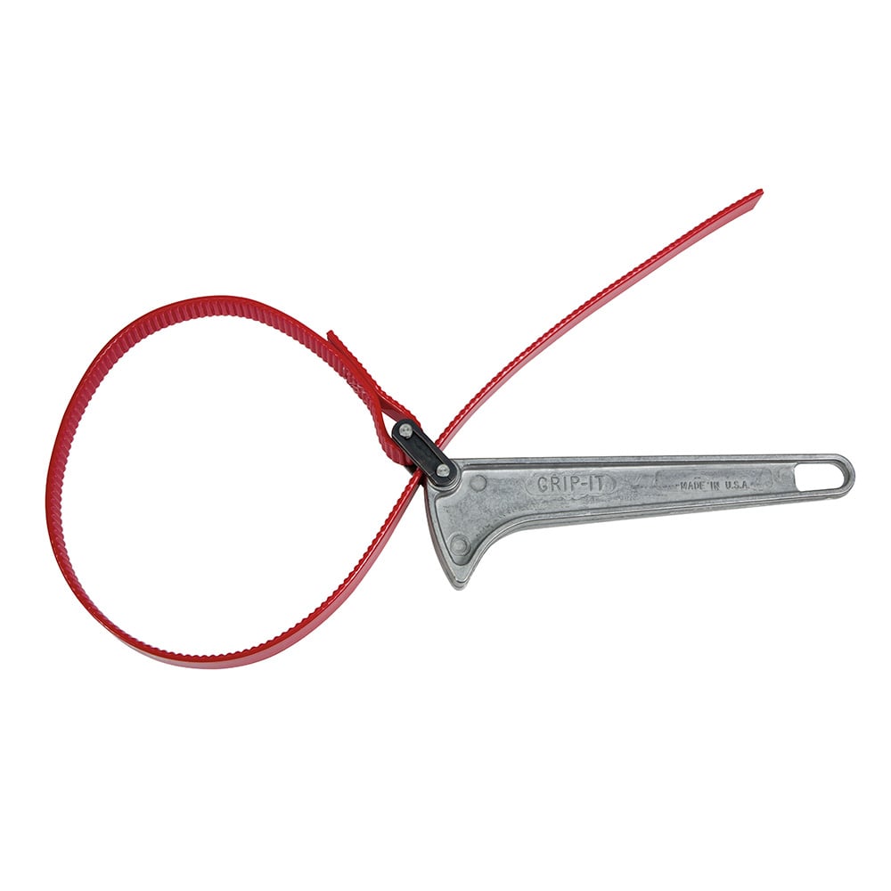 S-6H Grip-It Adjustable Strap Wrench, 1-1/2 to 5 in Pipe, 1-1/2 to 5 in OD Tubing