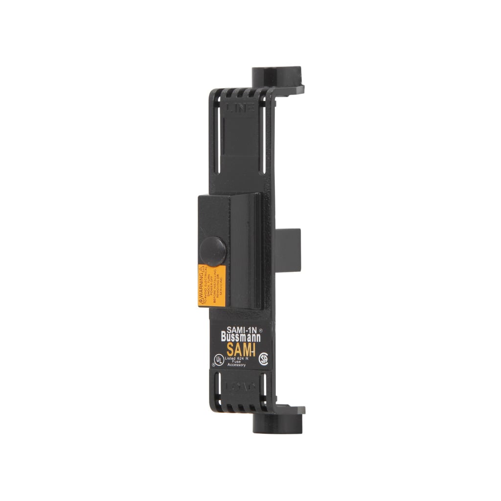 SAMI-1N SAMI Dead Front Indicating Class H Fuse Cover, 0 to 30/35 to 60 A, 250/600 VAC/VDC, For Use With Class J/H/K5/R/T Midget Fuse, Thermoplastic, Black