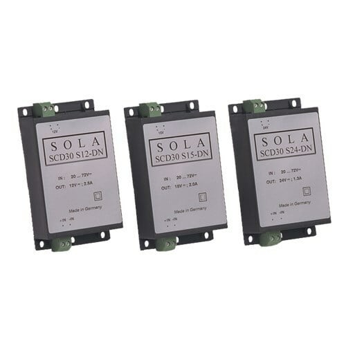 SCD30S15-DN 1-Phase Encapsulated Switching DC to DC Converter, 20 to 70 V DC Input, 15 VDC Output, 2.5 A Input, 2 A Output