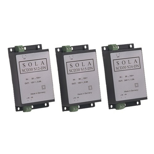 SCD30S24-DN 1-Phase Encapsulated Switching DC to DC Converter, 20 to 70 V DC Input, 24 VDC Output, 2 A Input, 1.3 A Output