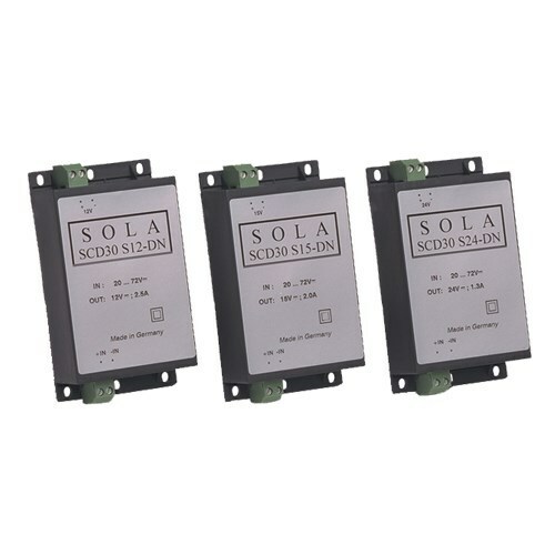 SCD30S5-DN 1-Phase Encapsulated Switching DC to DC Converter, 20 to 70 V DC Input, 5 VDC Output, 3 A Input, 5 A Output