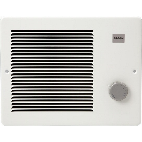 Wall Heater, White, 1000/2000W 240VAC, 750W/1500W 208 VAC.