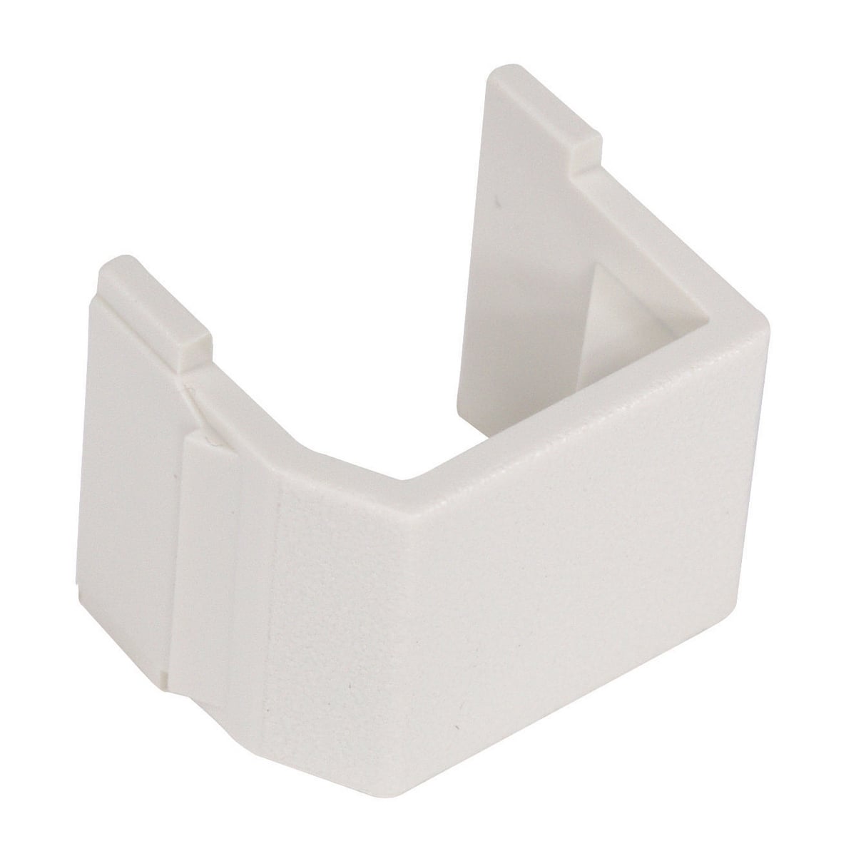 SFB10 Keystone Standard Blank Connector, Snap-Fit Mount, Beryllium Copper Contact, 100 Ohm Contact Resistance, Plug-N-Play Connection, Off-White