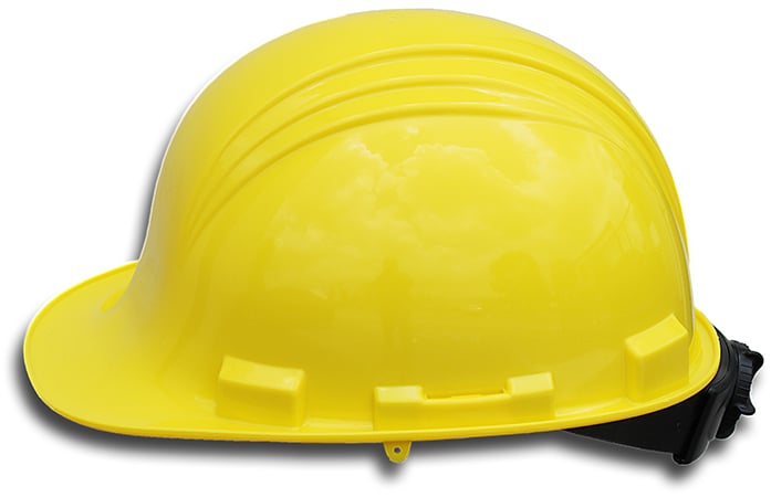 SFTYR Lightweight Safety Helmet, 6-1/2 Fits Mini Hat, 8 Fits Max Hat, Polyethylene, 6-Point Ratchet Suspension, ANSI Electrical Class Rating: Class C, E and G, ANSI Impact Rating: ANSI Z89 1-1997 Type I