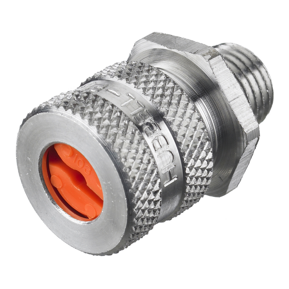 SHC1002 SHC Form 1 Standard Duty Straight Cord Connector, 1/4 in Trade, (1) Conductors, 0.13 to 0 .19 in Cable Openings, Aluminum, Machined