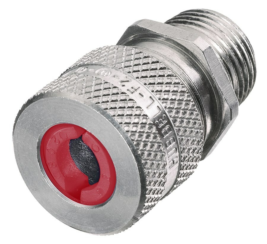 SHC1003 SHC Form 1 Standard Duty Straight Cord Connector, 1/4 in Trade, (1) Conductors, 0.19 to 0.25 in Cable Openings, Aluminum, Machined