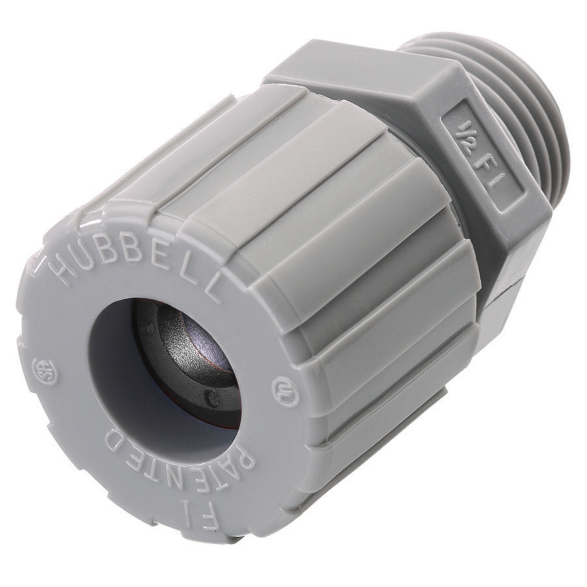 SHC1004CR SHC Form 1 Standard Straight Cord Connector, 1/4 in Trade, (1) Conductors, 0.25 to 0.31 in Cable Openings, Nylon, Smooth