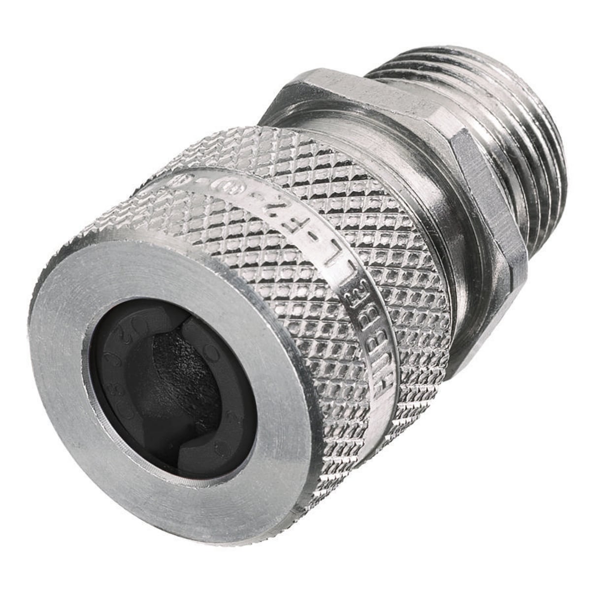 SHC1010 Form 1 Standard Duty Straight Cord Connector, 3/8 in Trade, 1 Conductor, 0.25 to 0.31 in Cable Openings, Aluminum, Machined