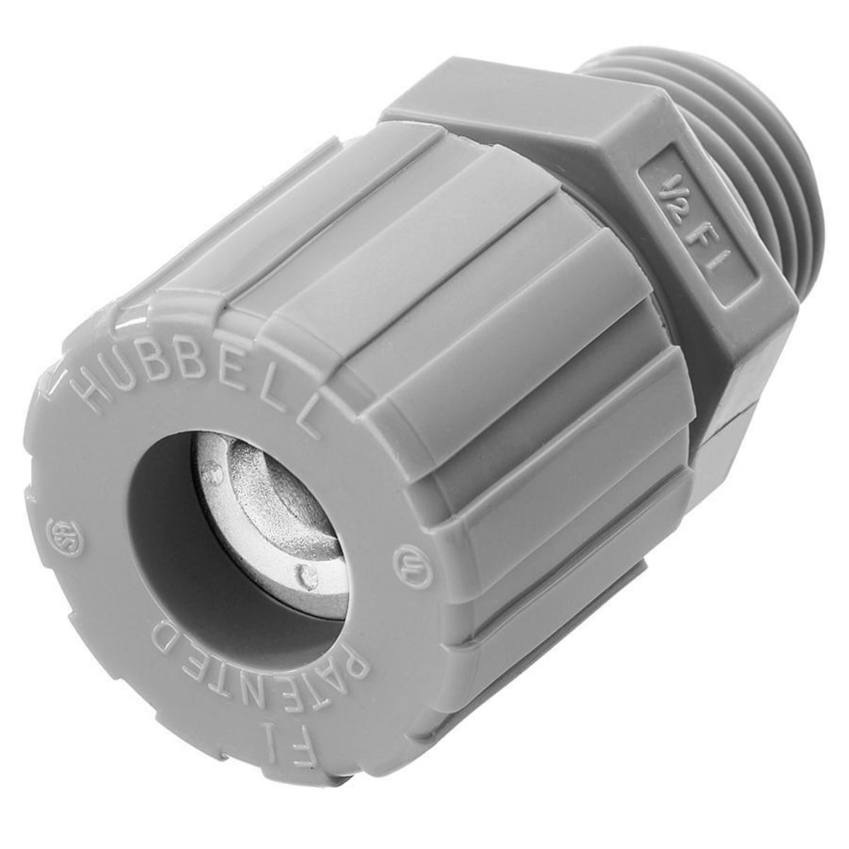SHC1011CR SHC Form 1 Standard Straight Cord Connector, 3/8 in Trade, (1) Conductors, 0.31 to 0.38 in Cable Openings, Nylon, Smooth