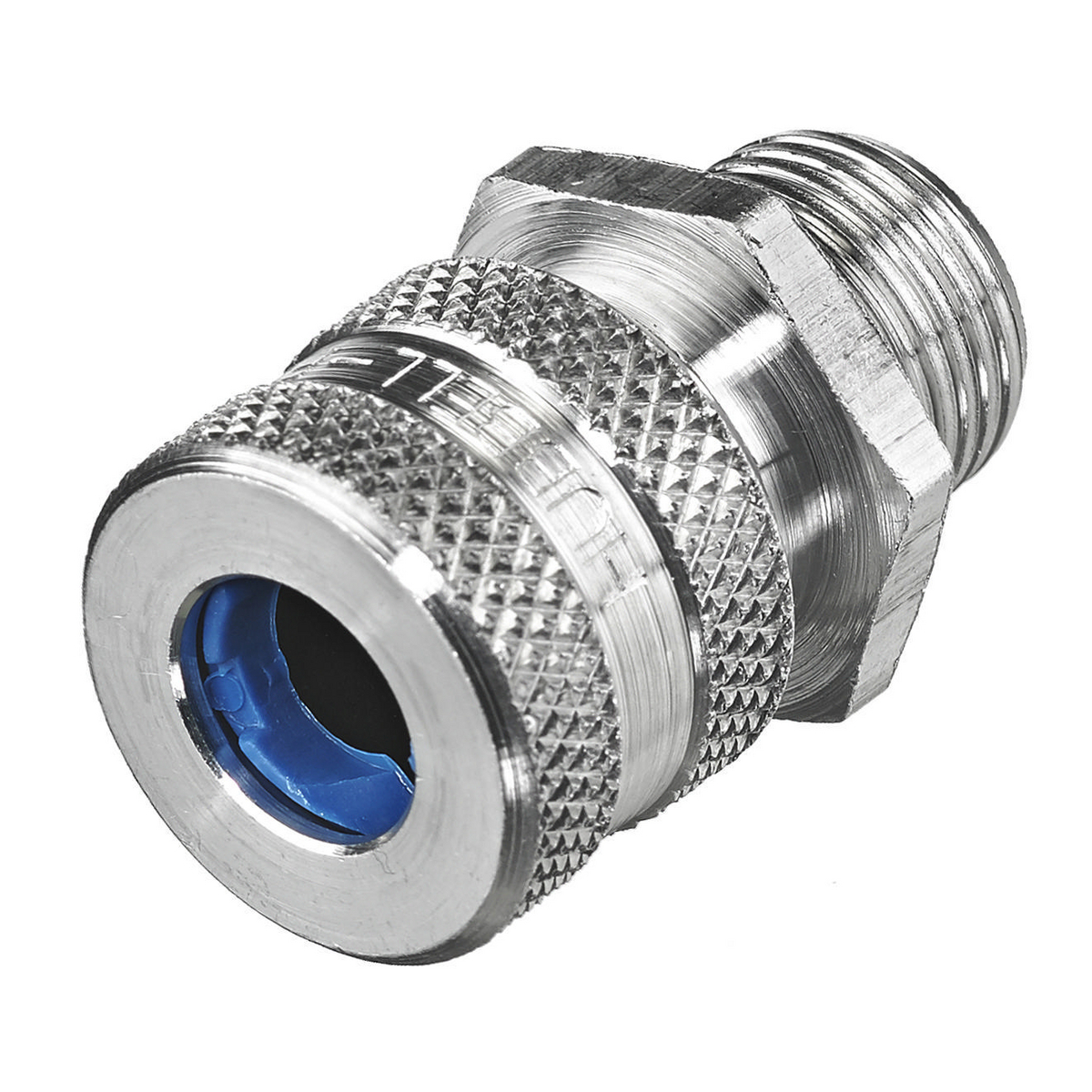 SHC1012 Form 1 Standard Duty Straight Cord Connector, 3/8 in Trade, 1 Conductor, 0.38 to 0.44 in Cable Openings, Aluminum, Machined