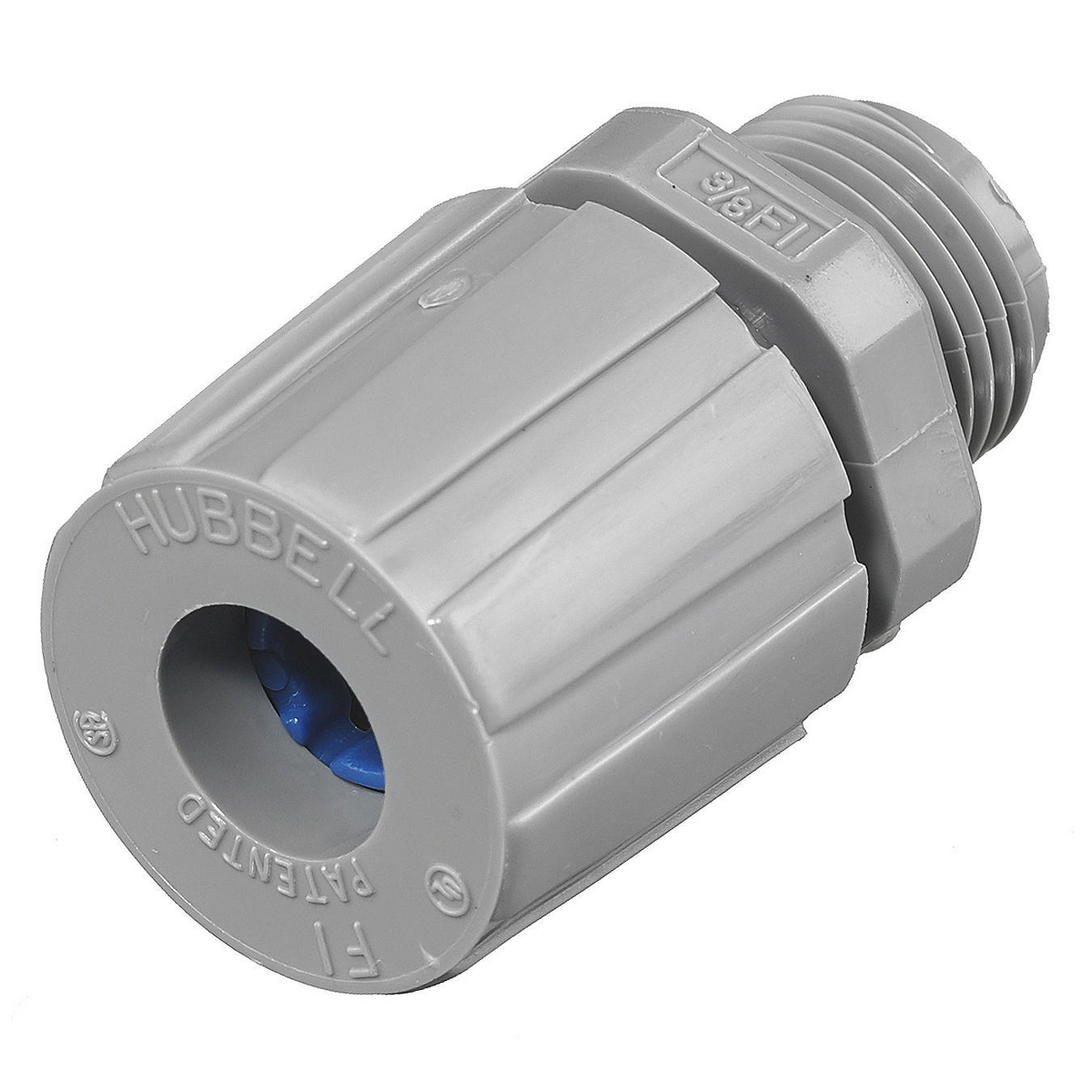 SHC1012CR Form 1 Standard Straight Cord Connector, 3/8 in Trade, 1 Conductor, 0.38 to 0.44 in Cable Openings, Nylon, Smooth