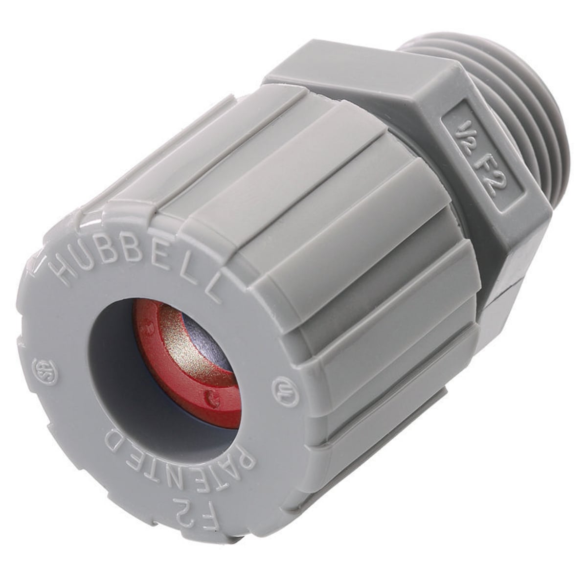 SHC1021CR Form 2 Standard Straight Cord Connector, 1/2 in Trade, 1 Conductor, 0.19 to 0.25 in Cable Openings, Nylon, Smooth