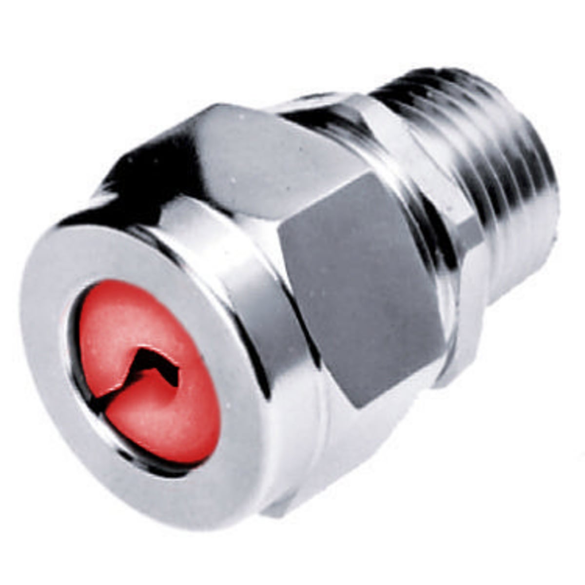 SHC1021ZP SHC Foam 2 Liquidtight Straight Conduit Connector, 1/2 in Trade, (1) Conductors, 0.19 to 0.25 in Cable Openings, Steel, Machined/Zinc Plated