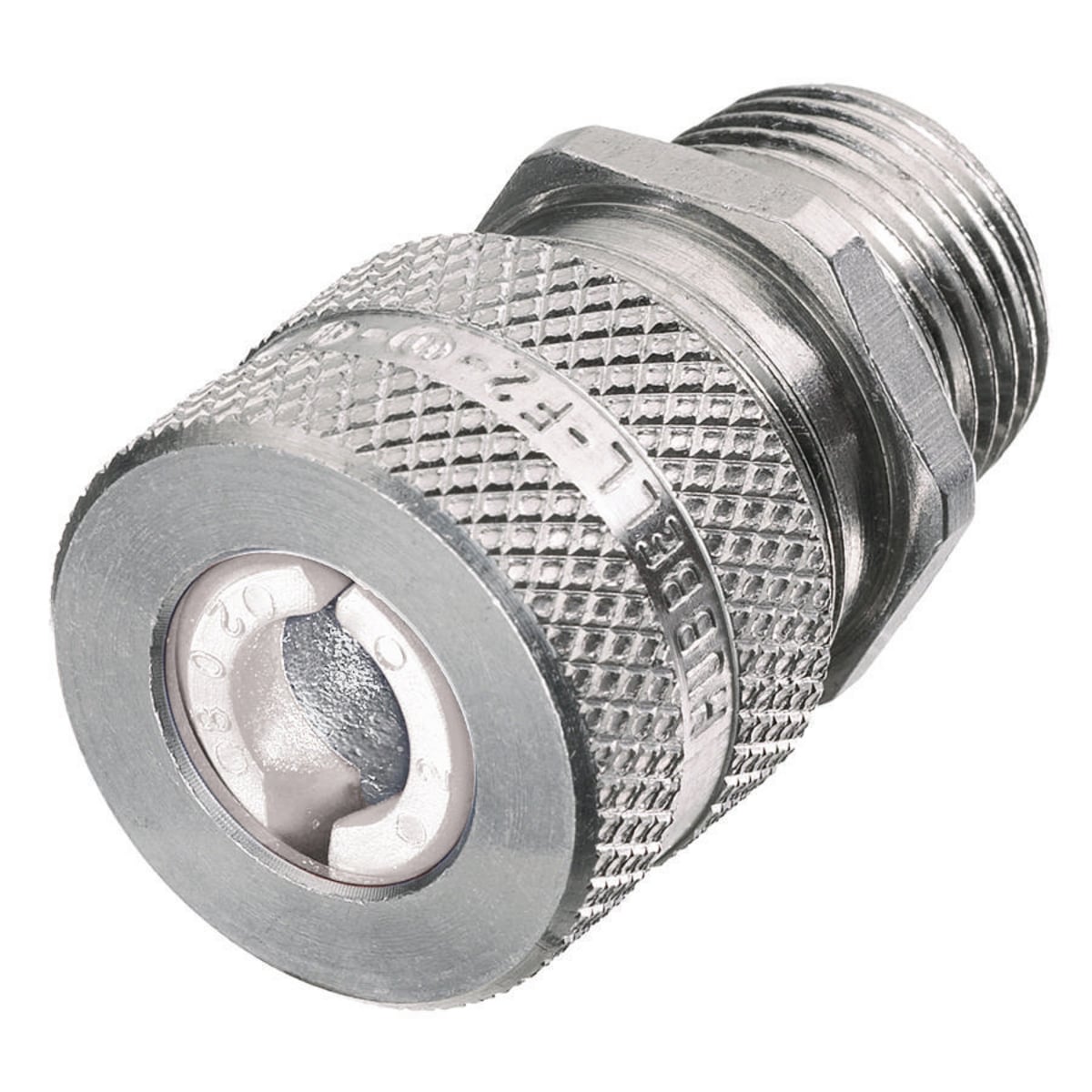 SHC1022 SHC Foam 2 Straight Cord Connector, 1/2 in Trade, (1) Conductors, 0.25 to 0.38 in Cable Openings, Aluminum, Machined