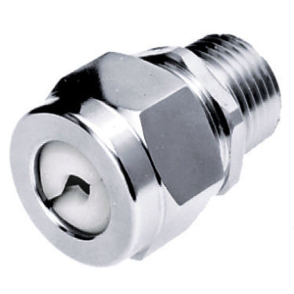 SHC1022ZP SHC Form 2 Standard Straight Cord Connector, 1/2 in Trade, (1) Conductors, 0.25 to 0.38 in Cable Openings, Steel, Machined/Zinc Plated
