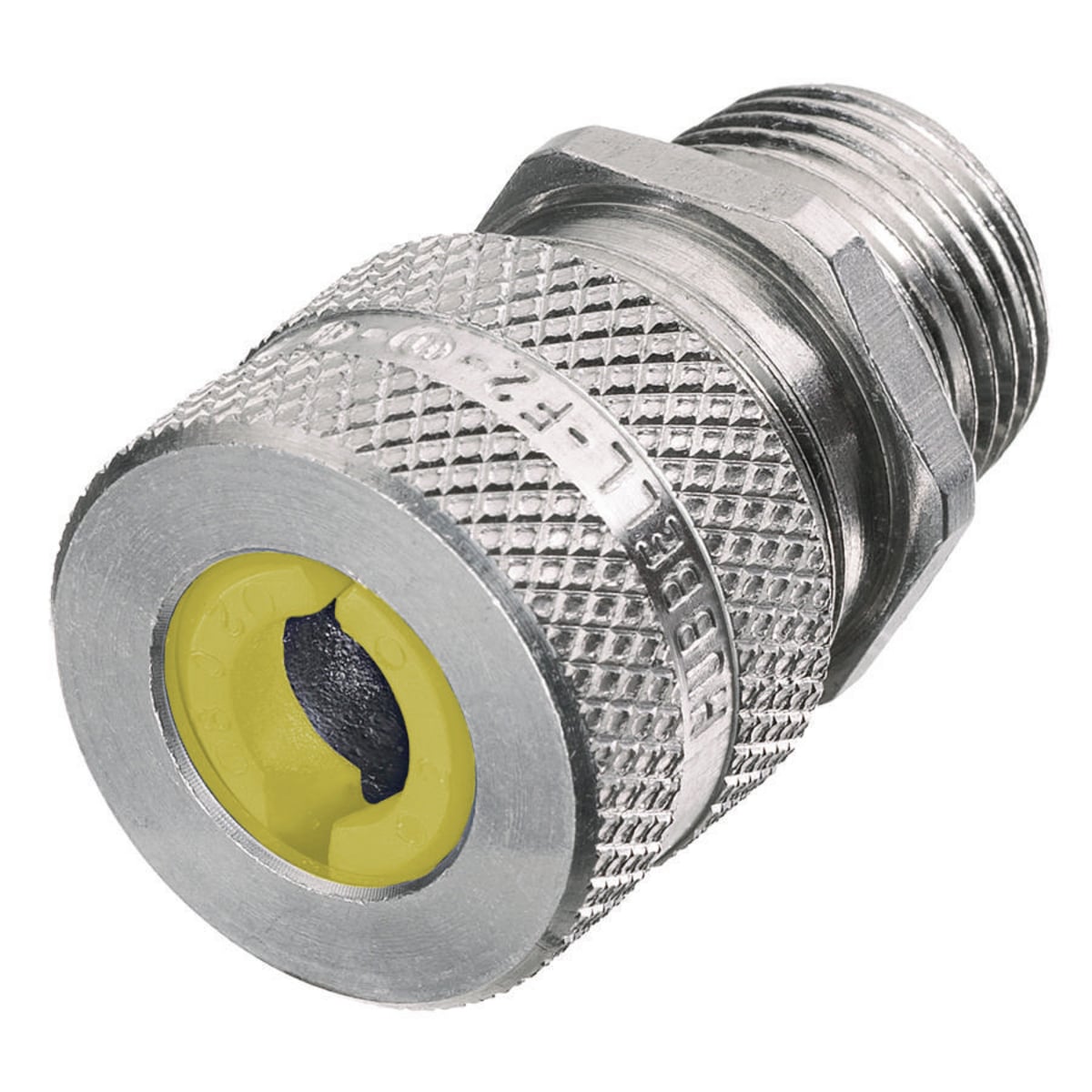 SHC1037 SHC Form 3 Standard Duty Straight Cord Connector, 3/4 in Trade, (1) Conductors, 0.63 to 0.75 in Cable Openings, Aluminum, Machined