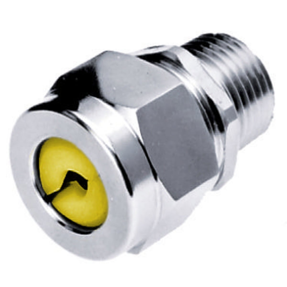 SHC1037ZP SHC Form 3 Standard Duty Straight Cord Connector, 3/4 in Trade, (1) Conductors, 0.63 to 0.75 in Cable Openings, Steel, Machined/Zinc Plated