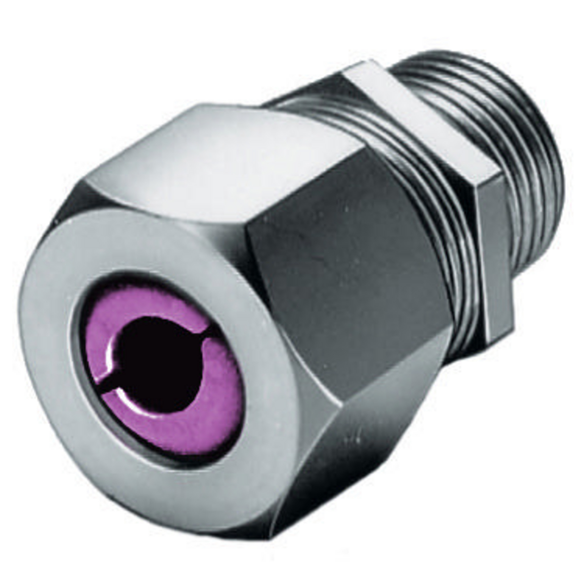 SHC1038SS SHC Form 3 Standard Duty Straight Cord Connector, 3/4 in Trade, (1) Conductors, 0.75 to 0.88 in Cable Openings, Stainless Steel, Machined