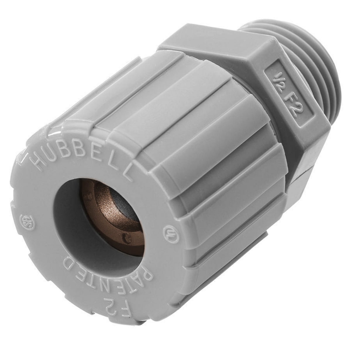 SHC1040CR Form 4 Standard Duty Straight Cord Connector, 1 in Trade, 1 Conductor, 0.5 to 0.63 in Cable Openings, Nylon, Smooth