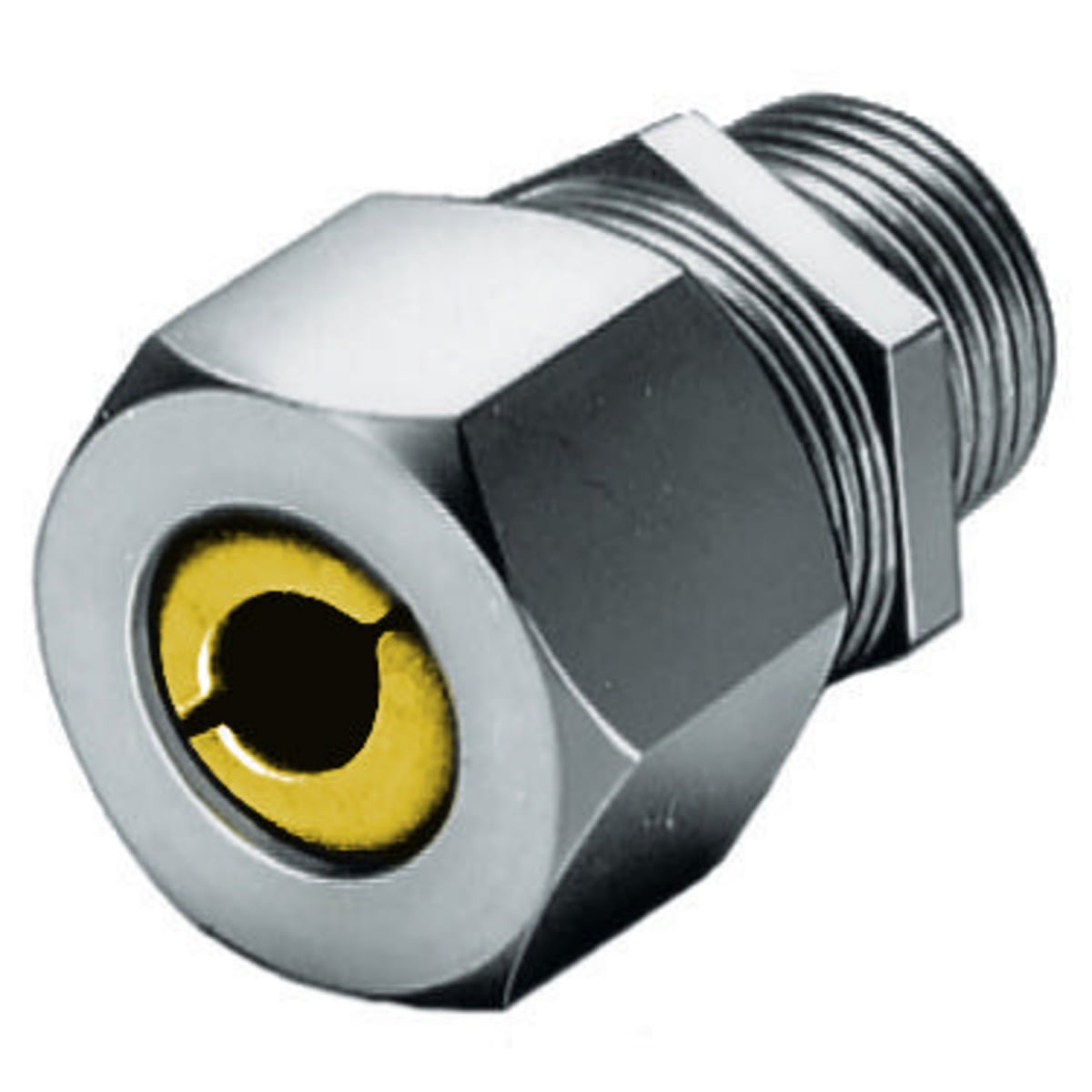 SHC1041SS SHC Form 4 Standard Duty Straight Cord Connector, 1 in Trade, (1) Conductors, 0.63 to 0.75 in Cable Openings, Stainless Steel, Machined