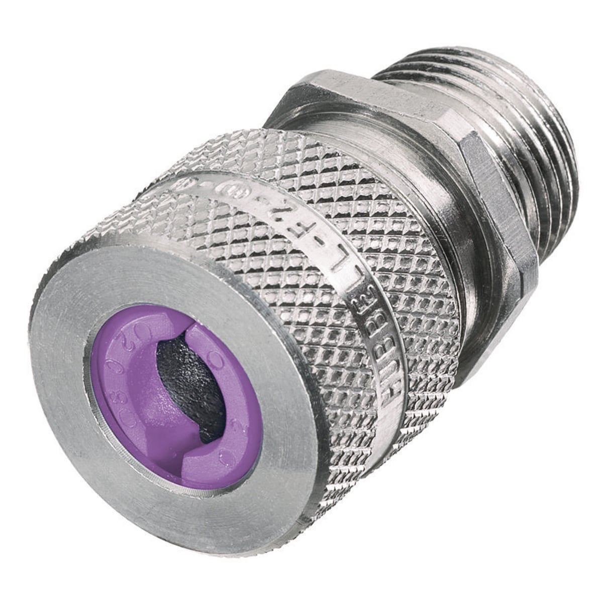 SHC1042 Form 4 Standard Duty Straight Cord Connector, 1 in Trade, 1 Conductor, 0.75 to 0.88 in Cable Openings, Aluminum, Machined