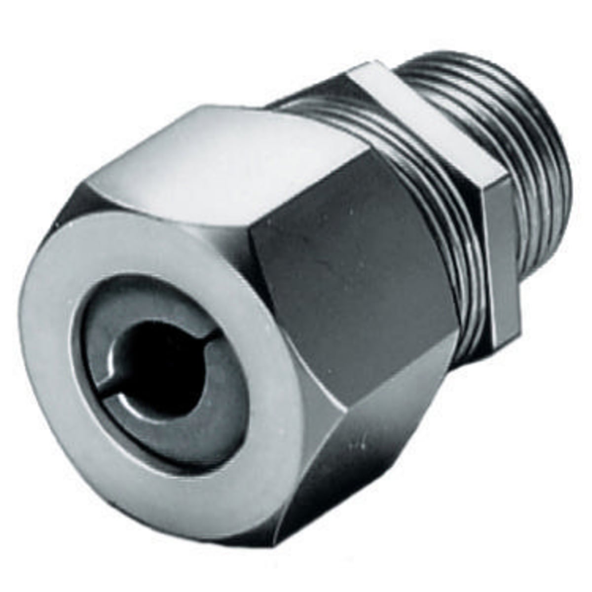 SHC1043SS SHC Form 4 Standard Duty Straight Cord Connector, 1 in Trade, (1) Conductors, 0.88 to 1 in Cable Openings, Stainless Steel, Machined