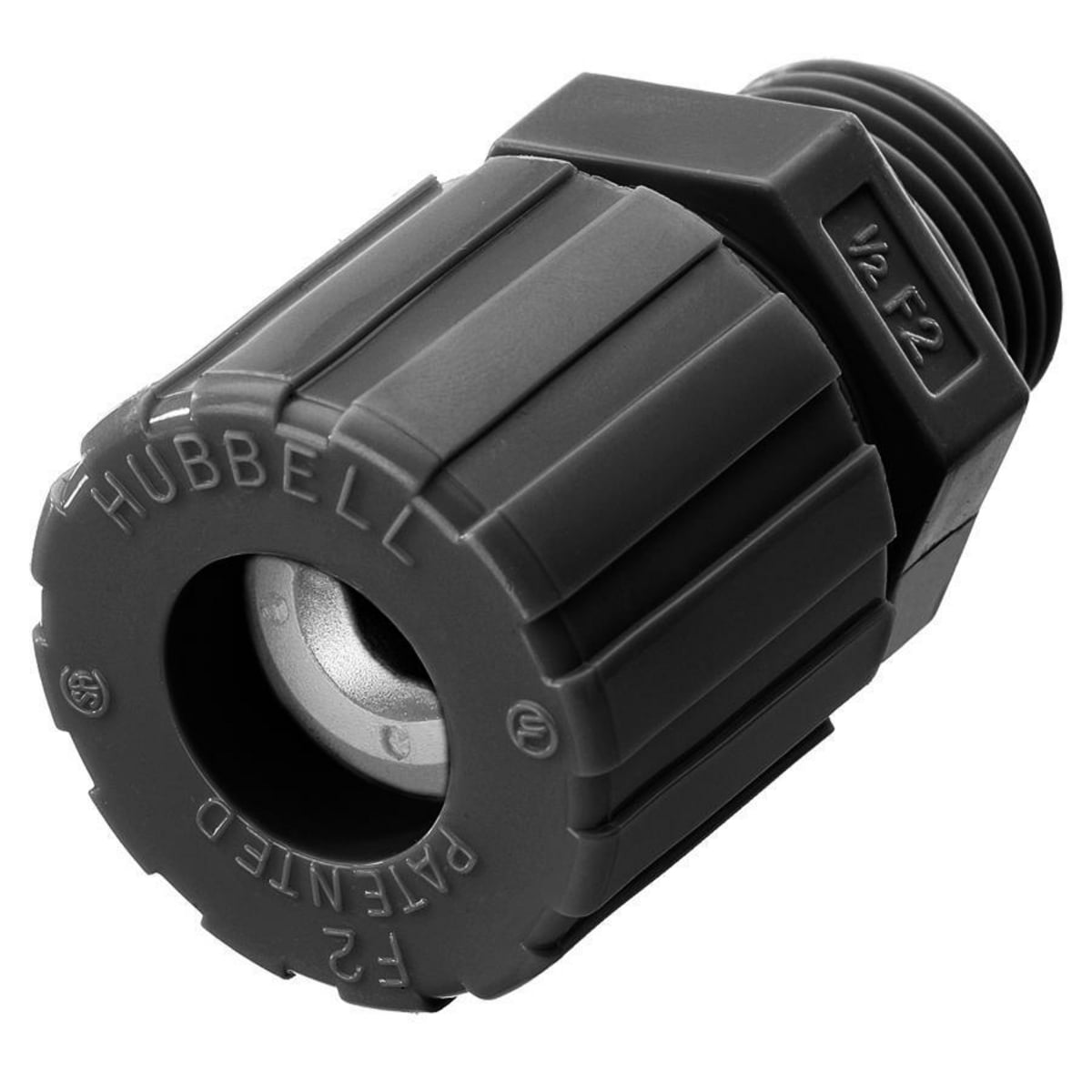 SHC2005CR Form 1 Standard Duty Straight Cord Connector, 1/4 in Trade, 1 Conductor, 0.31 to 0.38 in Cable Openings, Nylon, Smooth