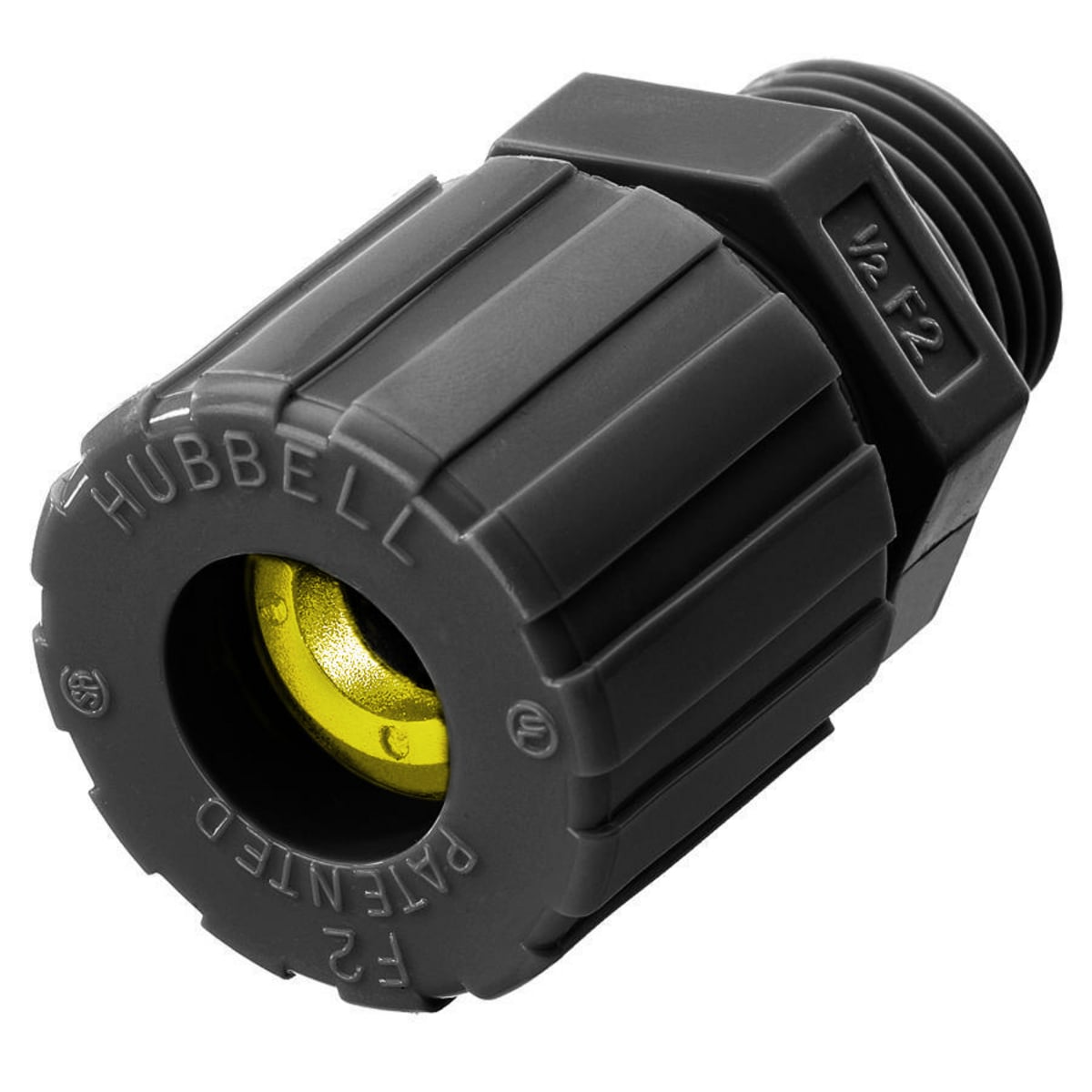 SHC2037CR SHC Form 3 Standard Duty Straight Cord Connector, 3/4 in Trade, (1) Conductors, 0.63 to 0.75 in Cable Openings, Nylon, Smooth