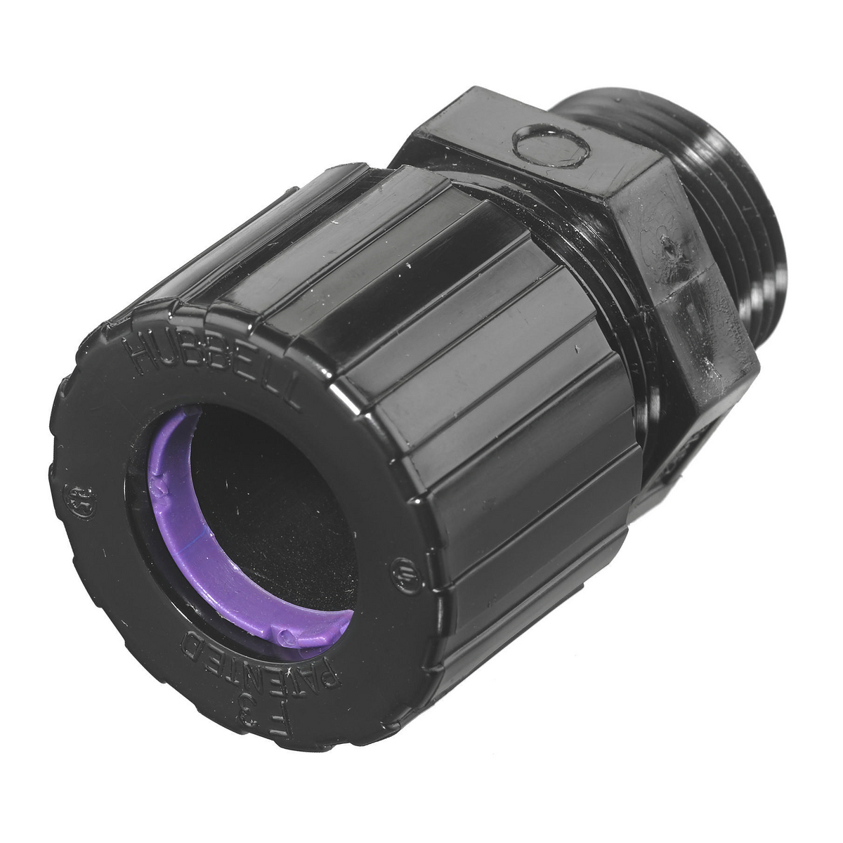 SHC2038CR Form 3 Standard Straight Cord Connector, 3/4 in Trade, 1 Conductor, 0.75 to 0.88 in Cable Openings, Nylon, Smooth