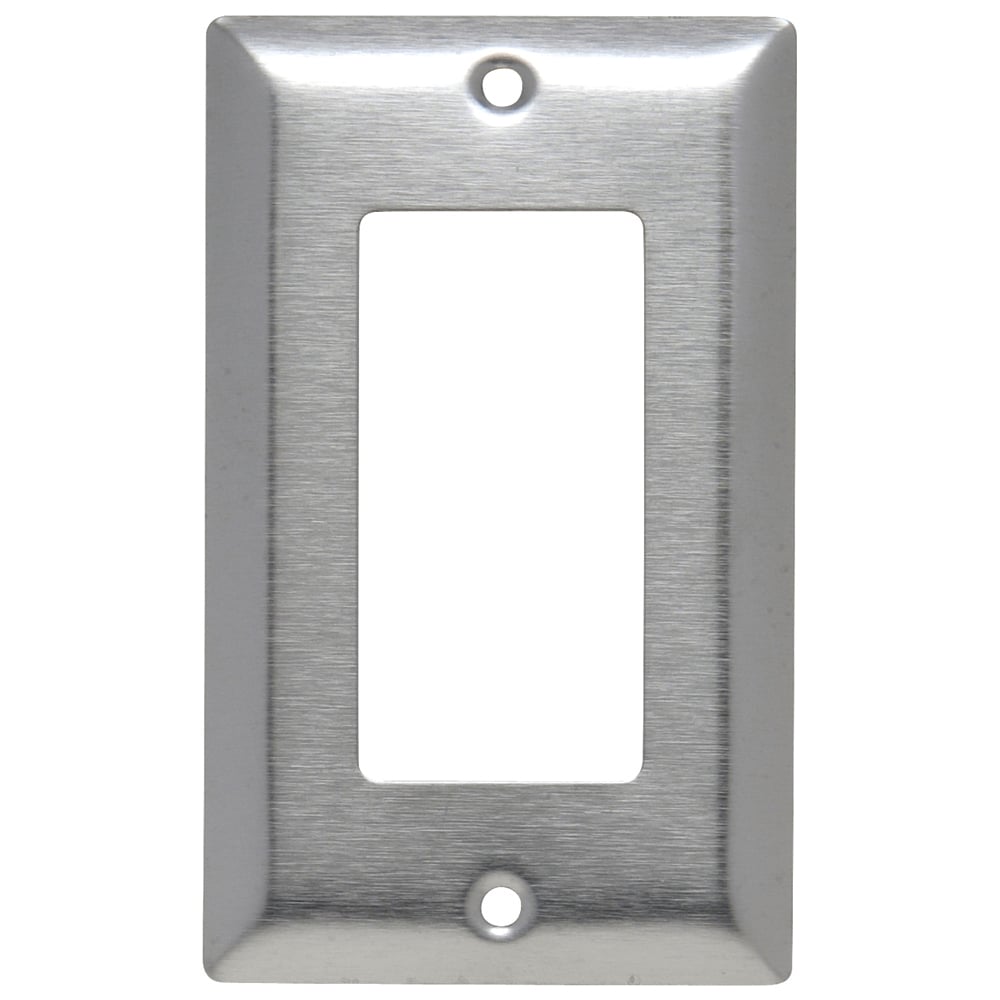 SL26 1-Gang 430 Stainless Steel Wall Plate, 1 Decorator Opening
