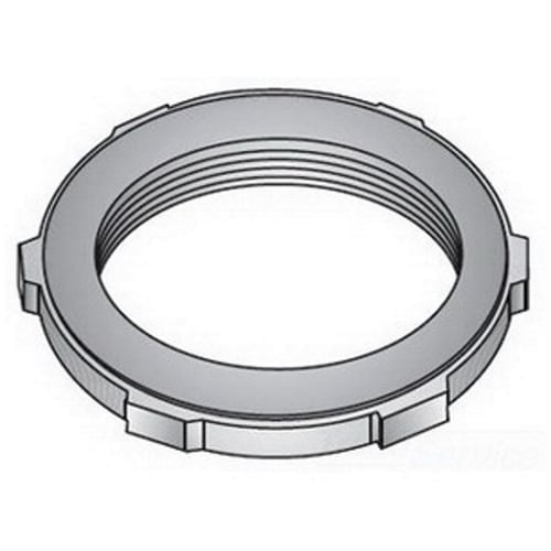 SLG-100S Liquid Tight Sealing Locknut With Integrally Fused Gasket, 1 in, For Use With Rigid Conduit/IMC, Steel, Zinc Plated