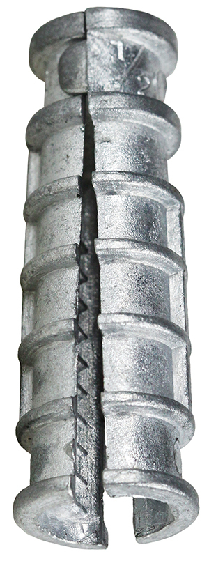 SLS14 4450 Long Lag Shield Anchor, 3/4 in Dia, 1/4 in Drill, Zamak Metal