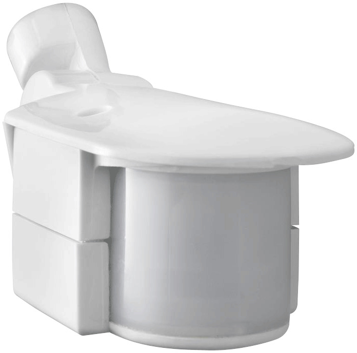 SMS500W Mini Non-Fixture Outdoor Motion Sensor, 120 V AC, Photoelectric Sensor, 30 ft Coverage, 180 deg Viewing, Wall Mount