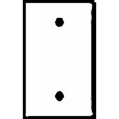 SP13 1-Gang Thermoset Wall Plate, Blank, Box Mounted, Brown
