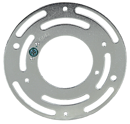 SP34 Spider Plate, For Use With 3 or 4 in Round Boxes, 3-1/4 to 4 in Size, Universal Mounting, Steel