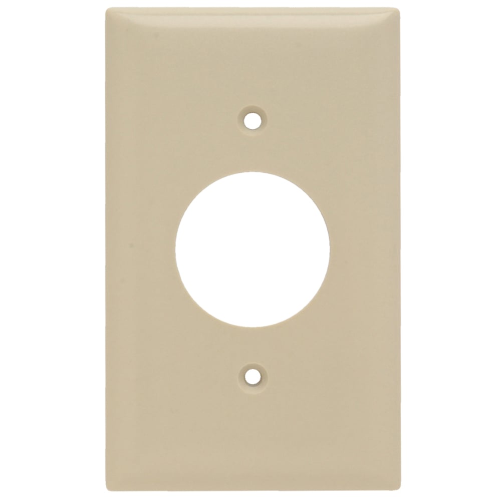 SP7I 1-Gang Thermoset Wall Plate, Single Receptacle Opening, Ivory