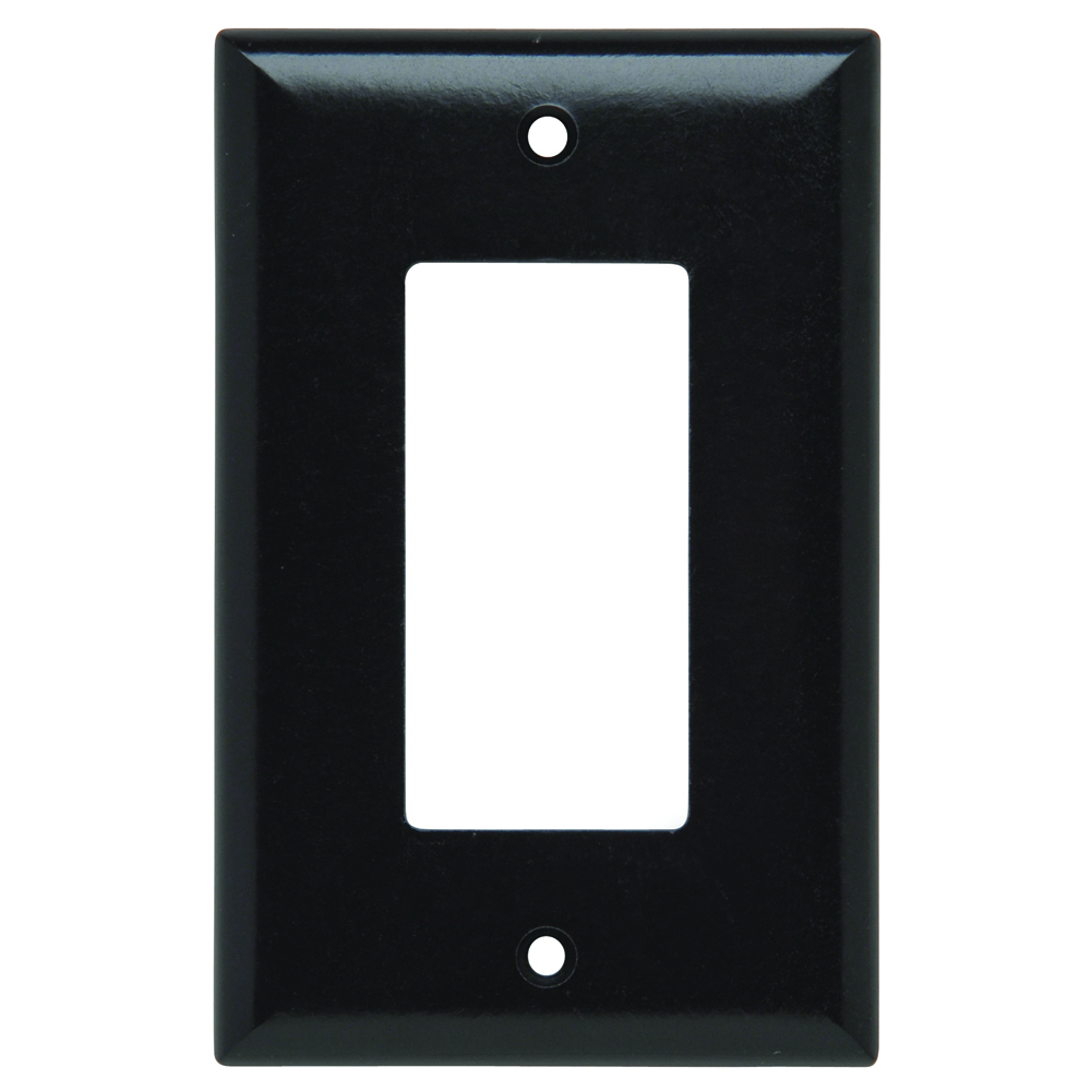 SPJ26 Junior Jumbo 1-Gang Thermoset Wall Plate, 1 Decorator Opening, Brown