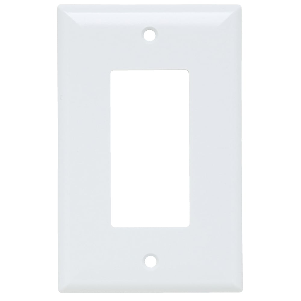 SPJ26W Junior Jumbo 1-Gang Thermoset Wall Plate, 1 Decorator Opening, White