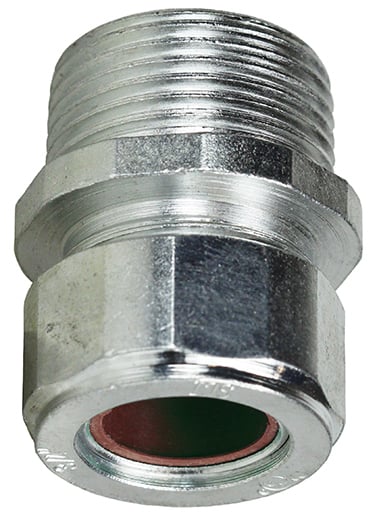 SR50A650 Strain Relief Electrical Connector, 1/2 in Trade, 0.55 to 0.65 in Cable Openings, Steel, Zinc Plated