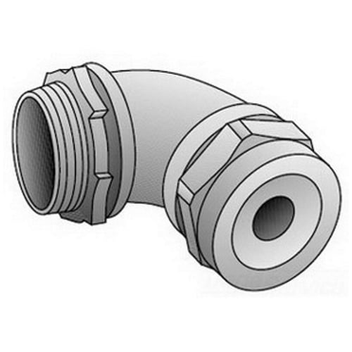 SR-9-506 Type SR9 Gold Seal Strain Relief Connector, 1/2 in Trade, 0.5 to 0.6 in Cable Openings, Malleable Iron, Zinc Plated