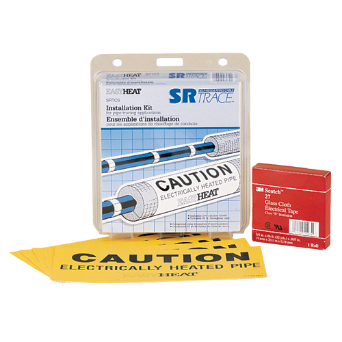 SRTCS Pipe Tracing Heat Cable Installation Kit, For Use With Self-Regulating Heating Cables, Clear/White