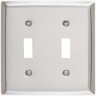 Smooth Metal Wall Plate 2gang Toggle 302 Stainless Steel