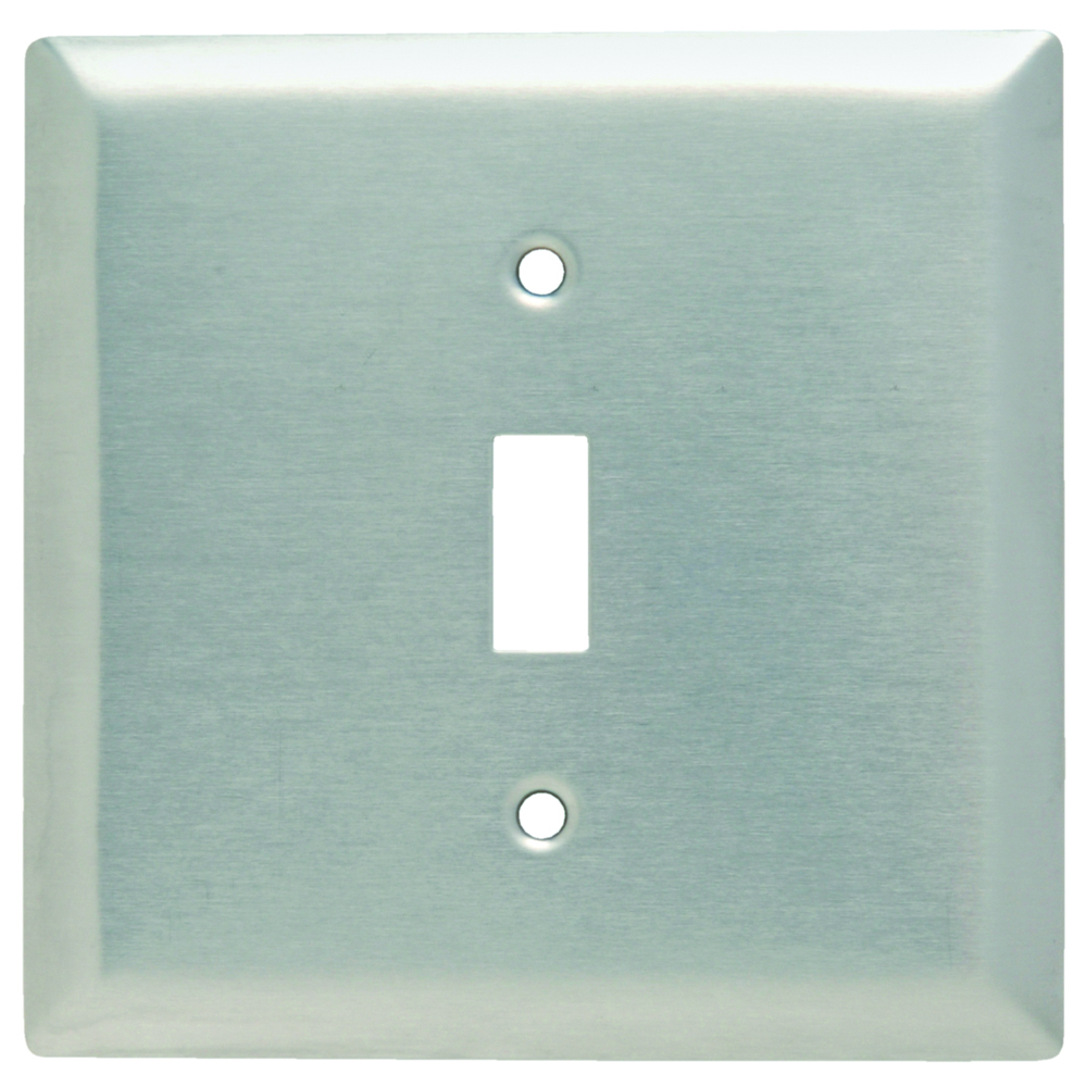 SS740 2-Gang 302/304 Stainless Steel Wall Plate, Toggle Opening