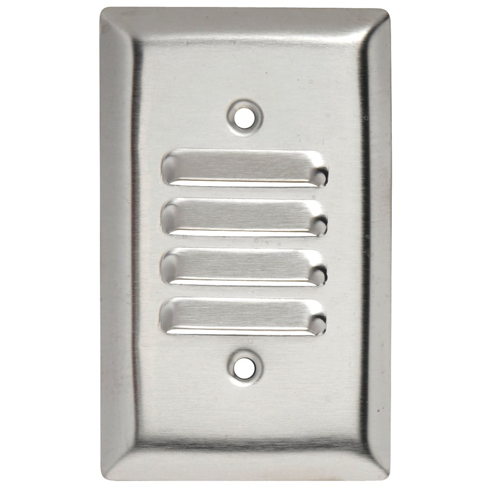 SS771 1-Gang 302/304 Stainless Steel Wall Plate, Louver Plate, Vertical