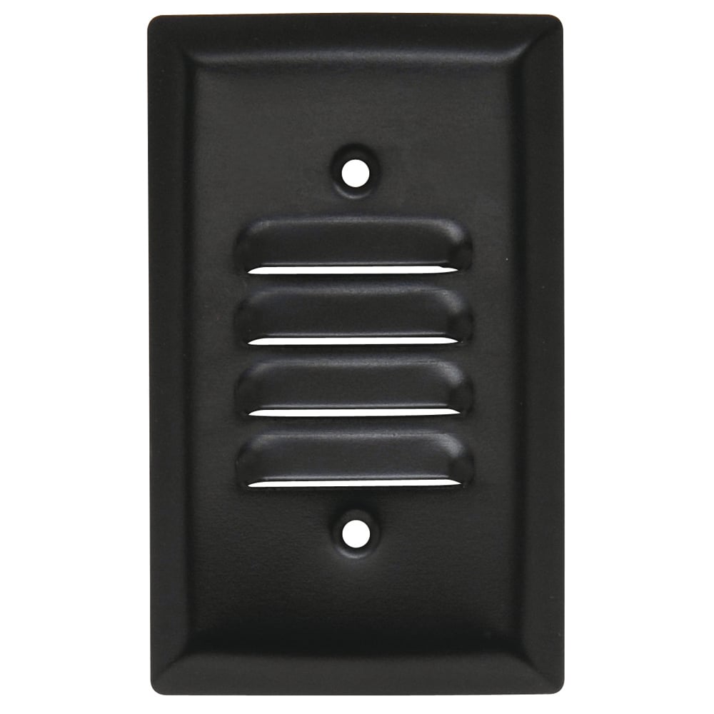 SS771X 1-Gang 302/304 Stainless Steel Wall Plate, Louver Plate, Vertical