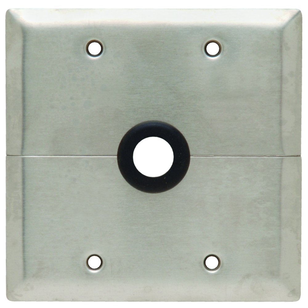 SS787 2-Gang 302/304 Stainless Steel Wall Plate, Communication Plate, Horizontal-Split