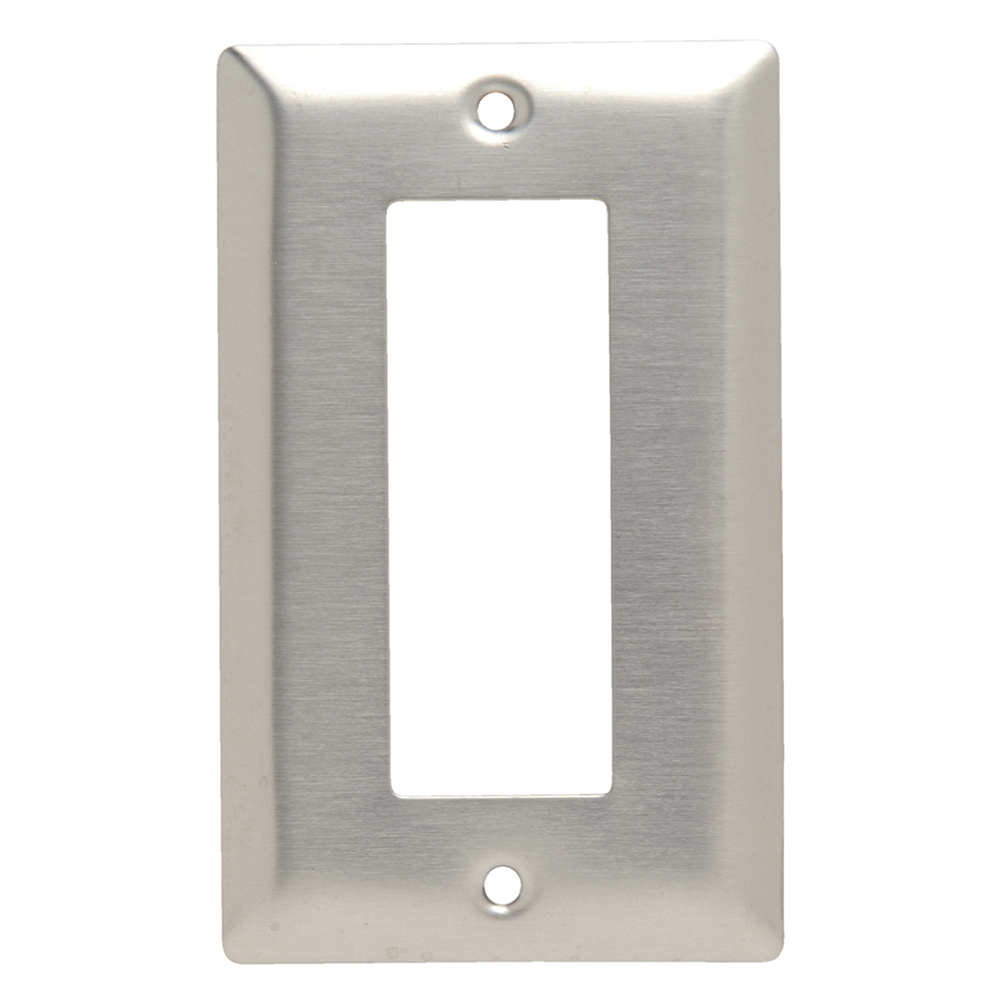 SS9 1-Gang 302/304 Stainless Steel Wall Plate, Biplex/Triplex
