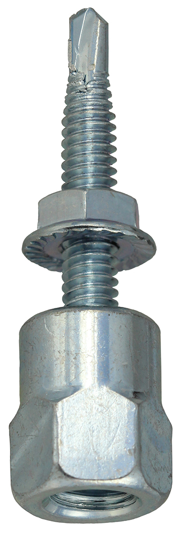 SSM12BR Bottom Mount Threaded Rod Hanger With Nut, 1/2 in Dia, Steel