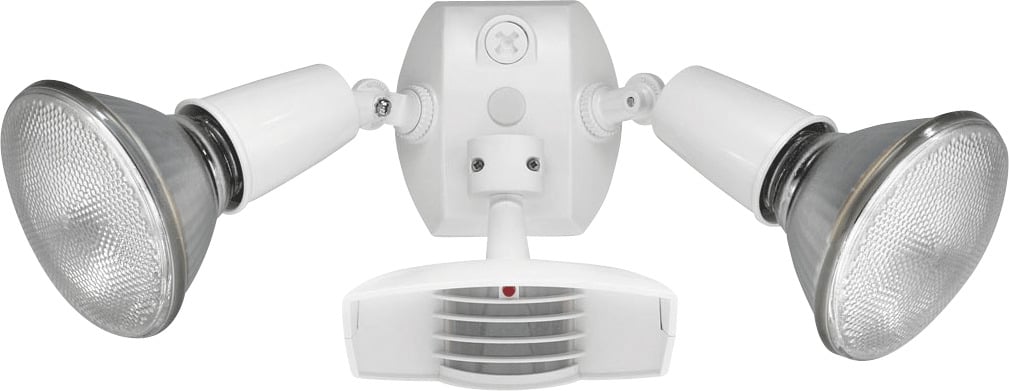 STL110RW Stealth Economy Outdoor Sensor Light, (2) Incandescent Lamp, 1000 W Fixture, 120 V AC, Aluminum Housing